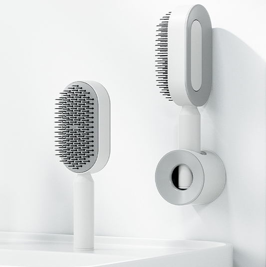 Self Cleaning Hair Brush For Women One-key Cleaning Hair Loss Airbag Massage Scalp Comb Anti-Static Hairbrush